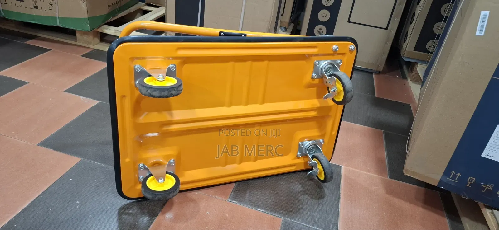Foldable Trolley Transporting Materialslogistics Stock Picking 150kg