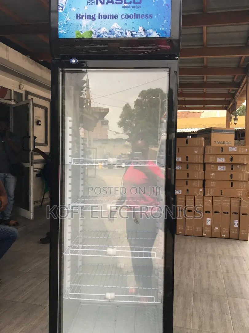 Nasco 358l Glass Door Display Fridge Elegant Practical