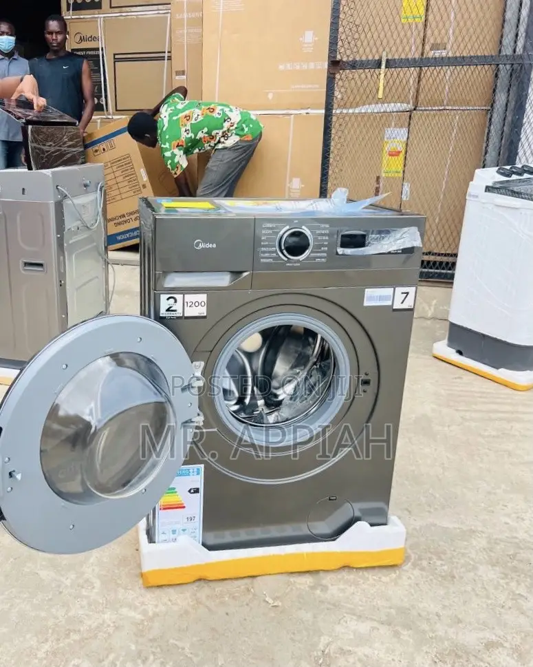Shop Unique Midea Mf110w70 7kg Fully Automatic Washing Machine(Gray)