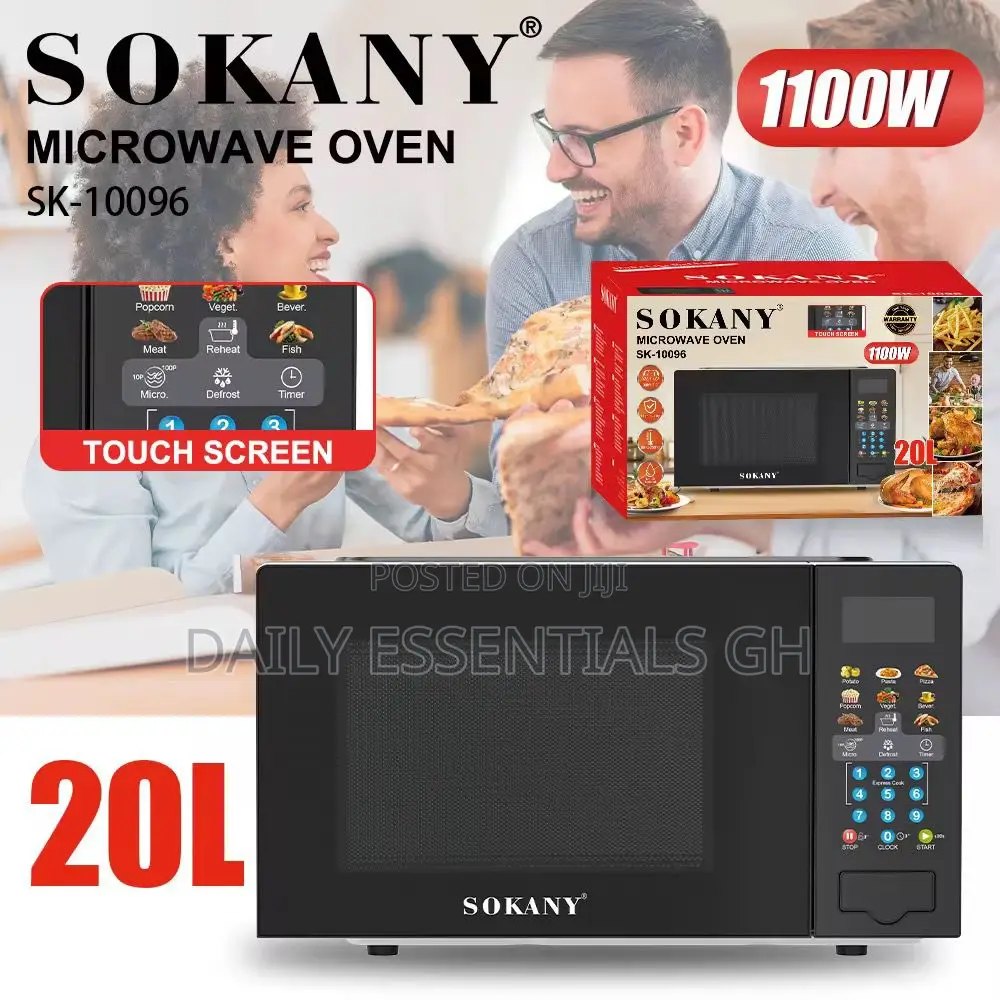 Sokany Sk-10096 20l Microwave Oven With Touch Screen