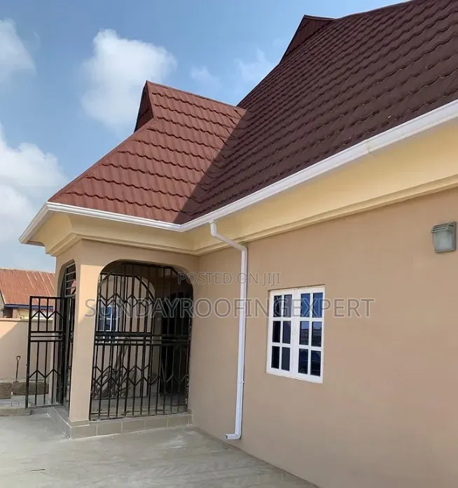 White Rain Gutter, Downpour and Coated Tiles