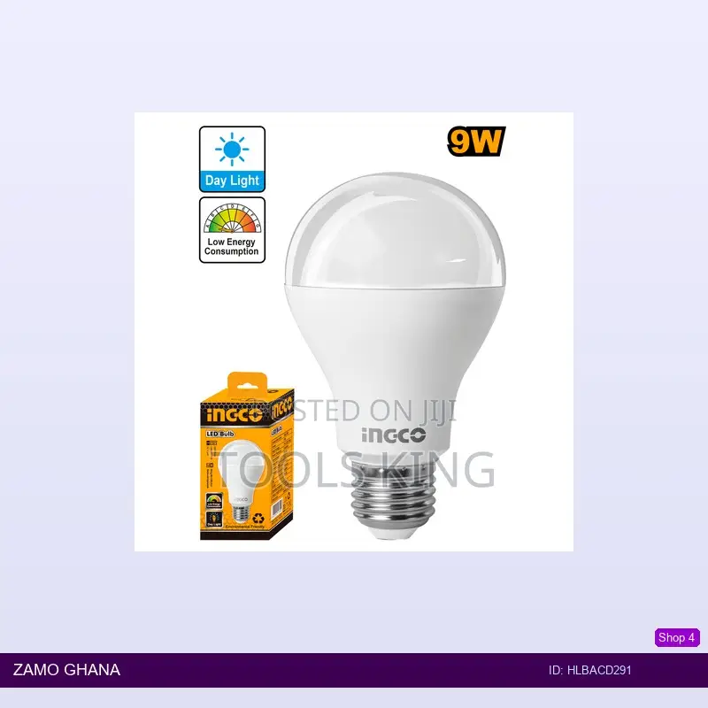 Led Bulb Day Light 9w - Hlbacd291