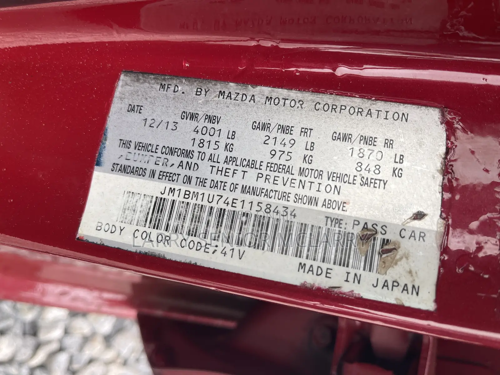 Mazda 3 2014 Red