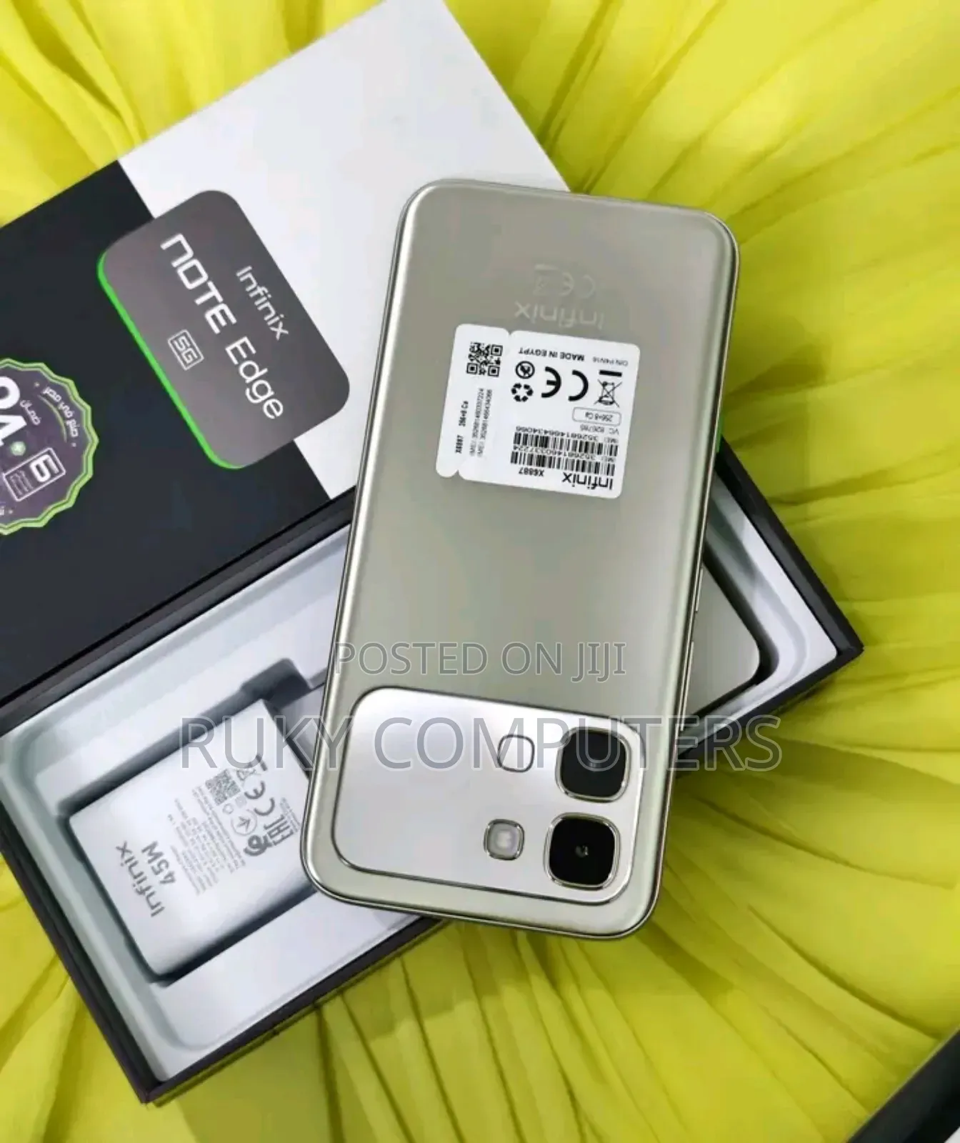 New Infinix Note Edge 256 GB Gray