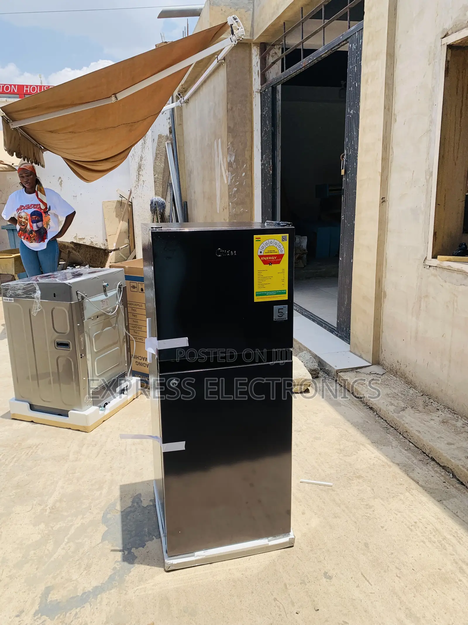 Call and Order for 12 Top Freezer Midea Black Fridge