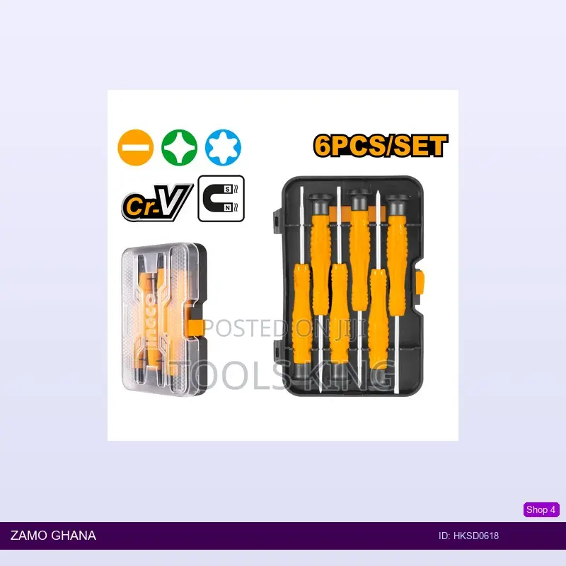 6pcs Precision Screwdriver Set - Hksd0618