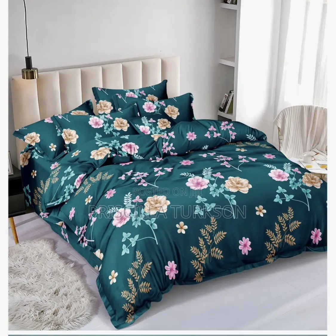 Multicolored Bedsheet and Pillow Cases