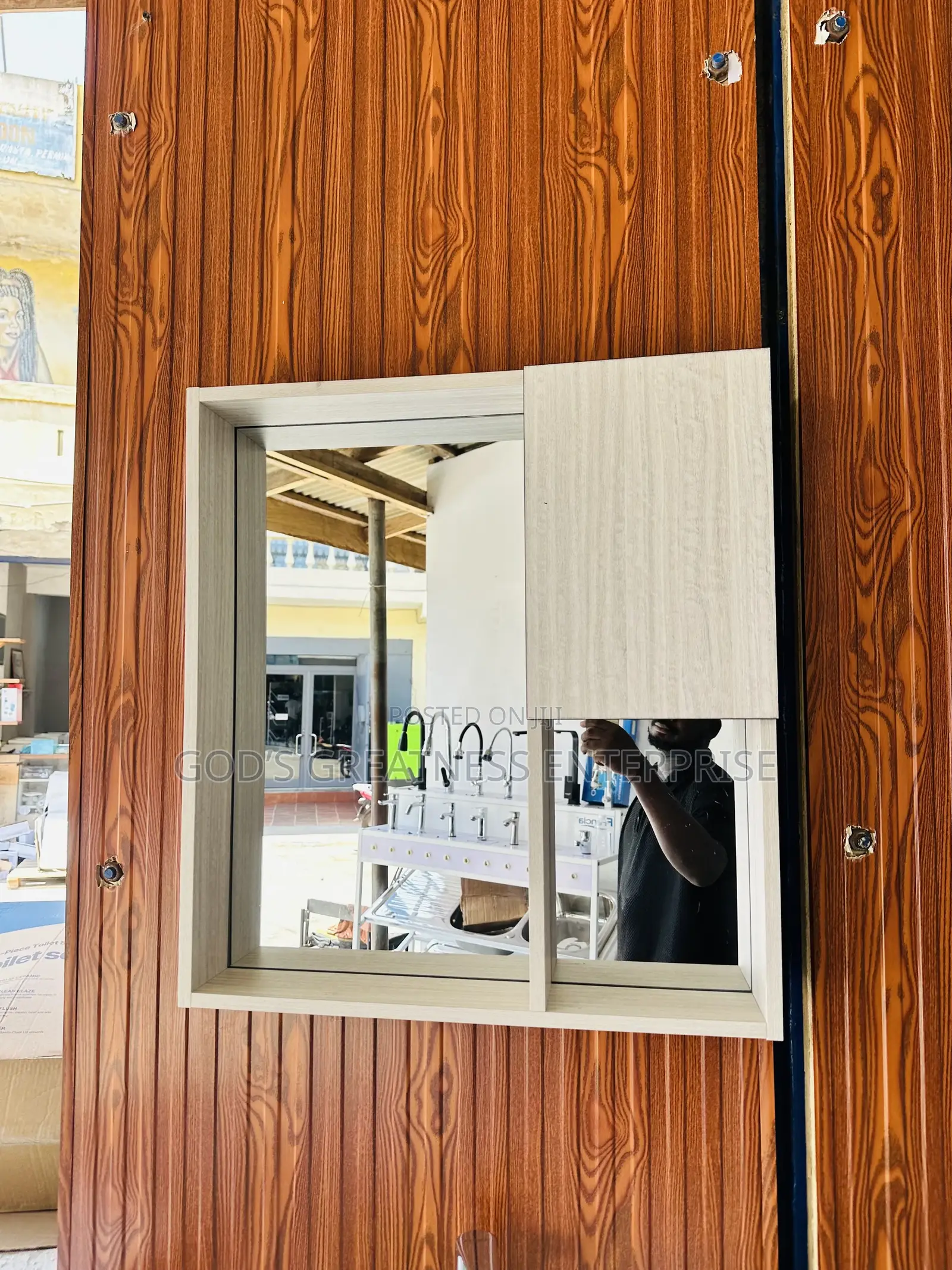 Wood Color Cabinet