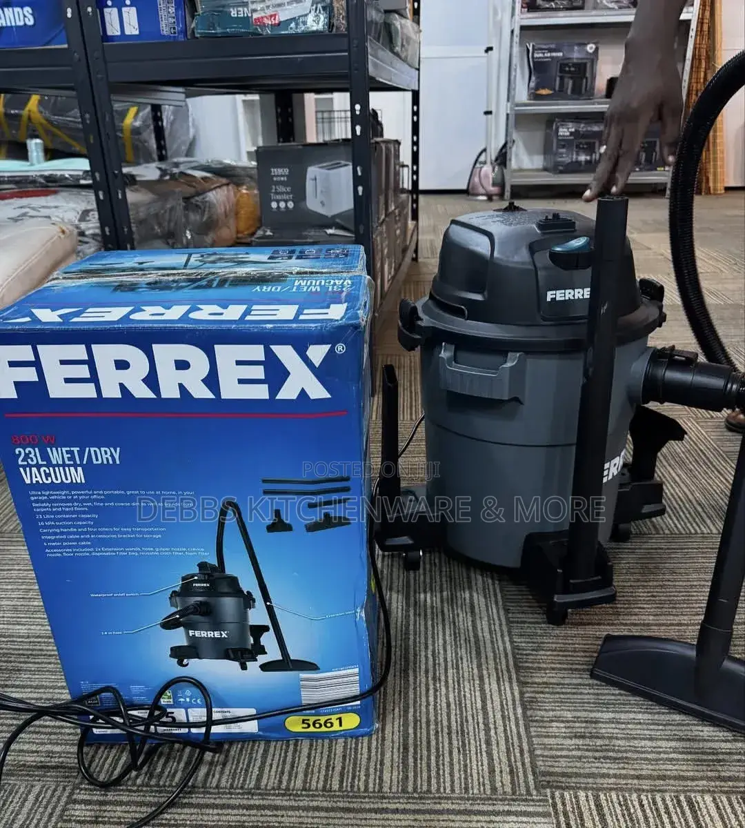 22.7litre Ferrex Wet and Dry Vacuum Cleaner Uk 