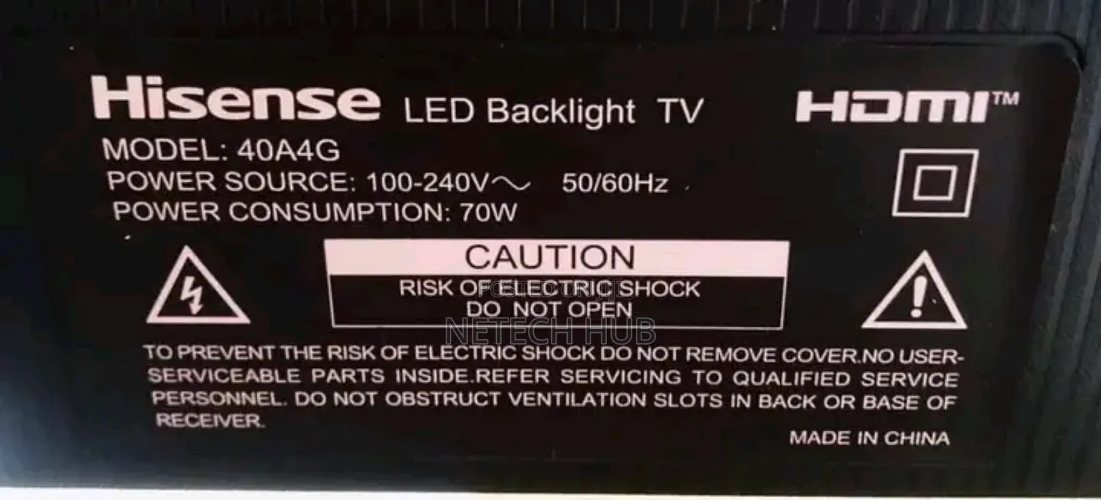 Hisence 40inches