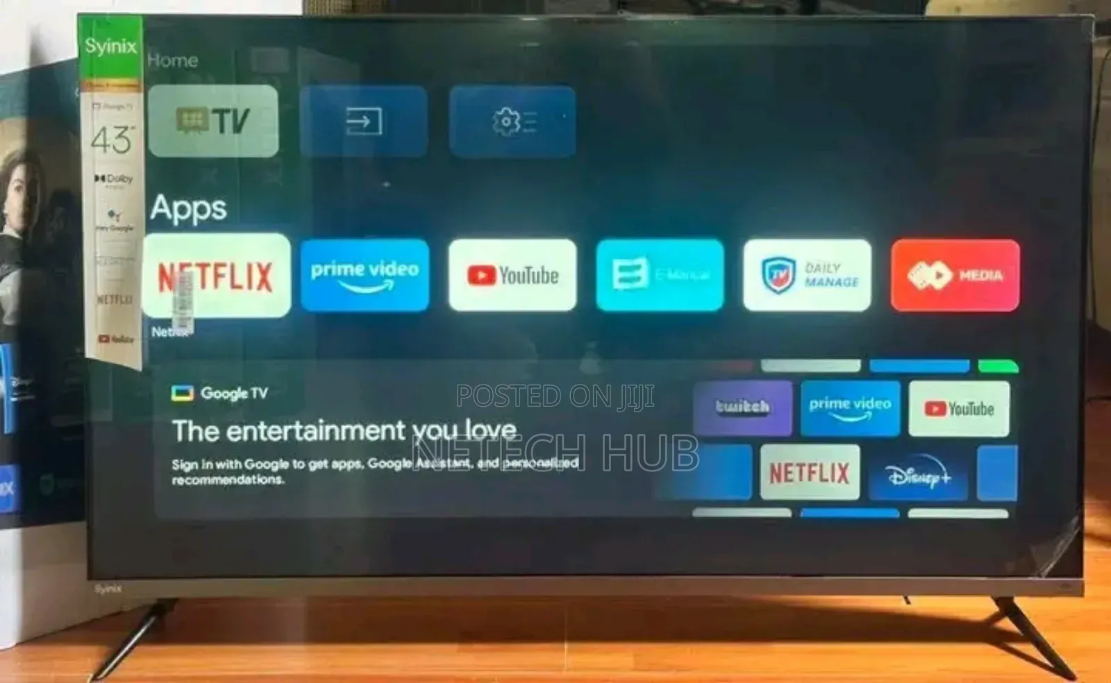 Syinix 43inches Smart Tv