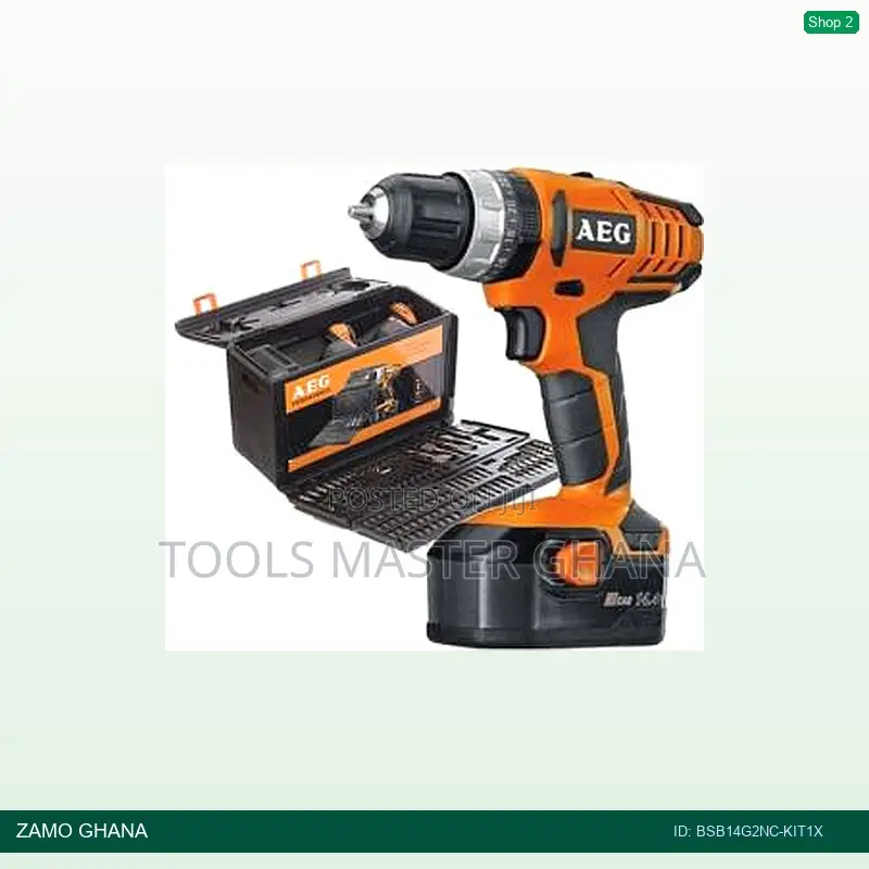 14.4v Cordless Drill Nickle-Cadium + Set of Bits - Bsb14g2nc-Kit1x
