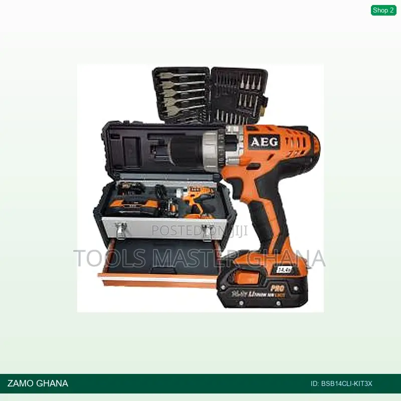 14.4v Cordless Drill Lithium-Ion + Set of Bits - Bsb14cli-Kit3x