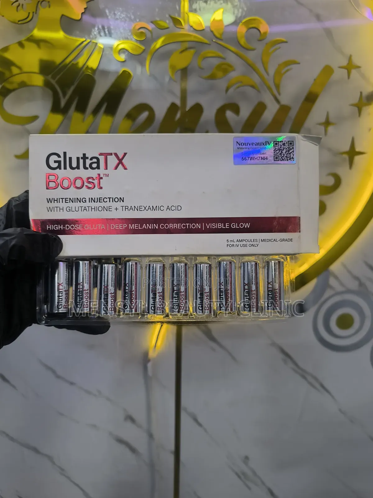Medical-Grade Glutatx Boost a Blend of Glutathione Tranexamic Acid,