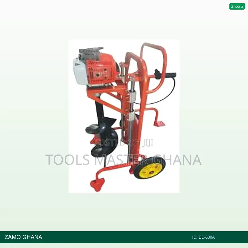 Power Earth Auger + 3000*800 Auger Bit + Trolley Ed-630 - Ed-630a
