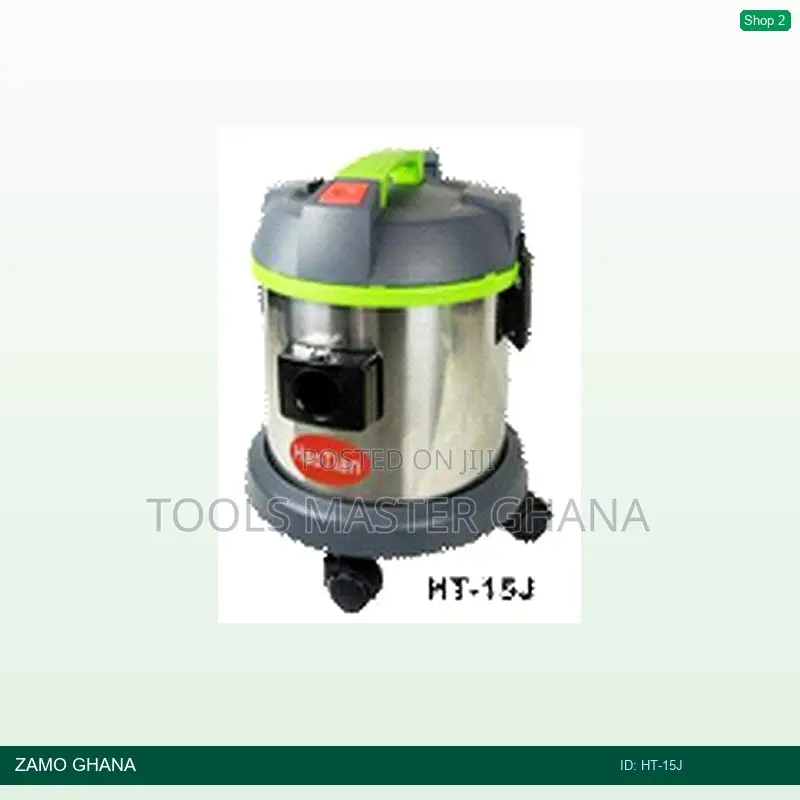 Silent Mode 15l Stainless Steel Wet Dry Vacuum Cleaner Ital - Ht-15j