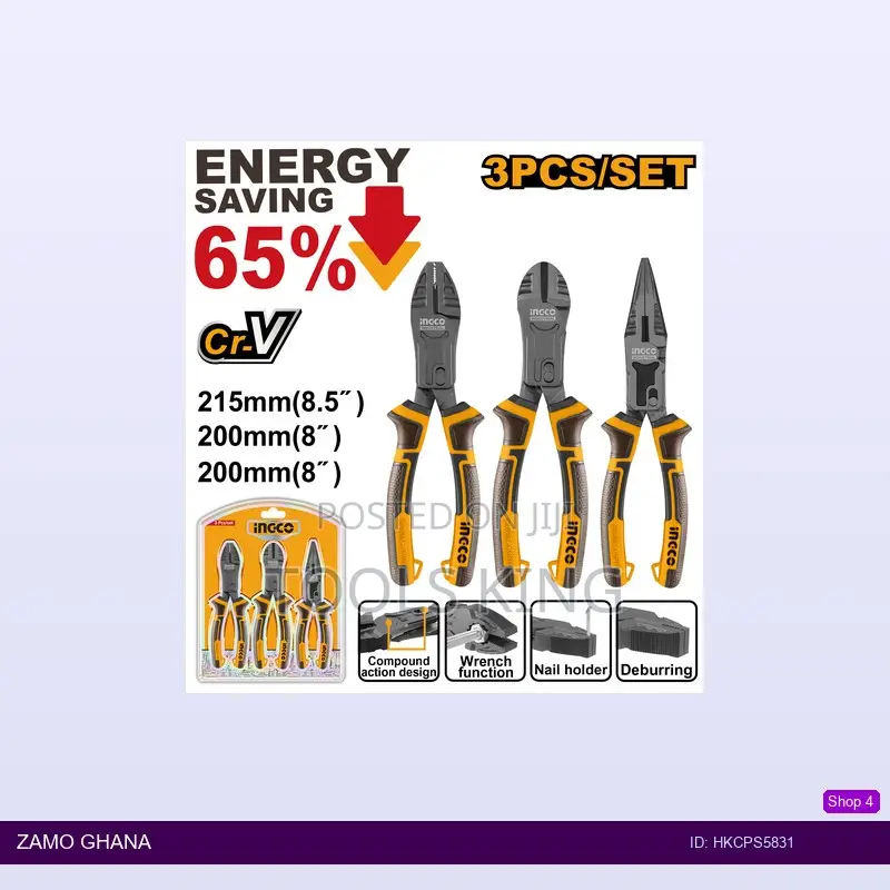 3 PCS Compound Action Pliers - Hkcps5831