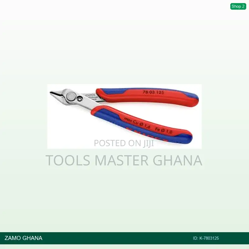 Electronic Super Knips Plier 125mm Small Head Red/Blue - K-