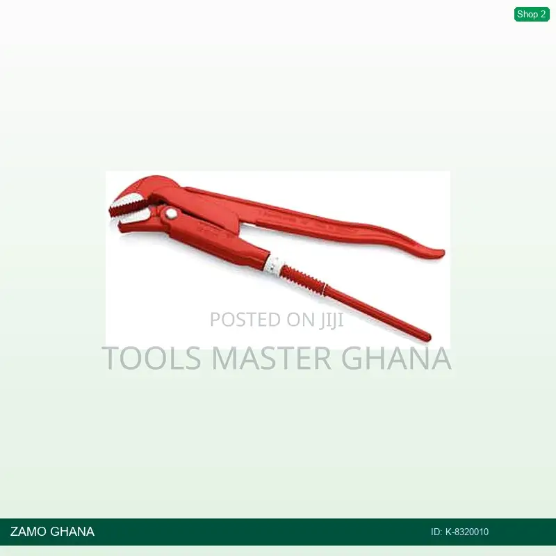 Pipe Wrench 320mm Open 42mm Bent Nose 45d All Red - K-