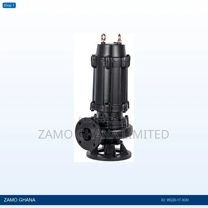 4hp Sewage Water Pump Cast Iron Body Black 3000w 380v 50 - Wq30-17-3gn