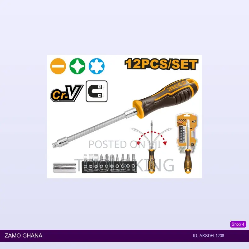 12 PCS Flexible Shaft Screwdriver - Aksdfl1208