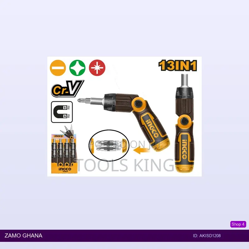 13 in 1 Ratchet Screwdriver - Akisd1208