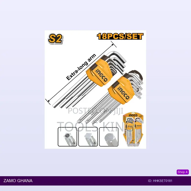 18 PCS Hex Key and Torx Key - Hhkset0181