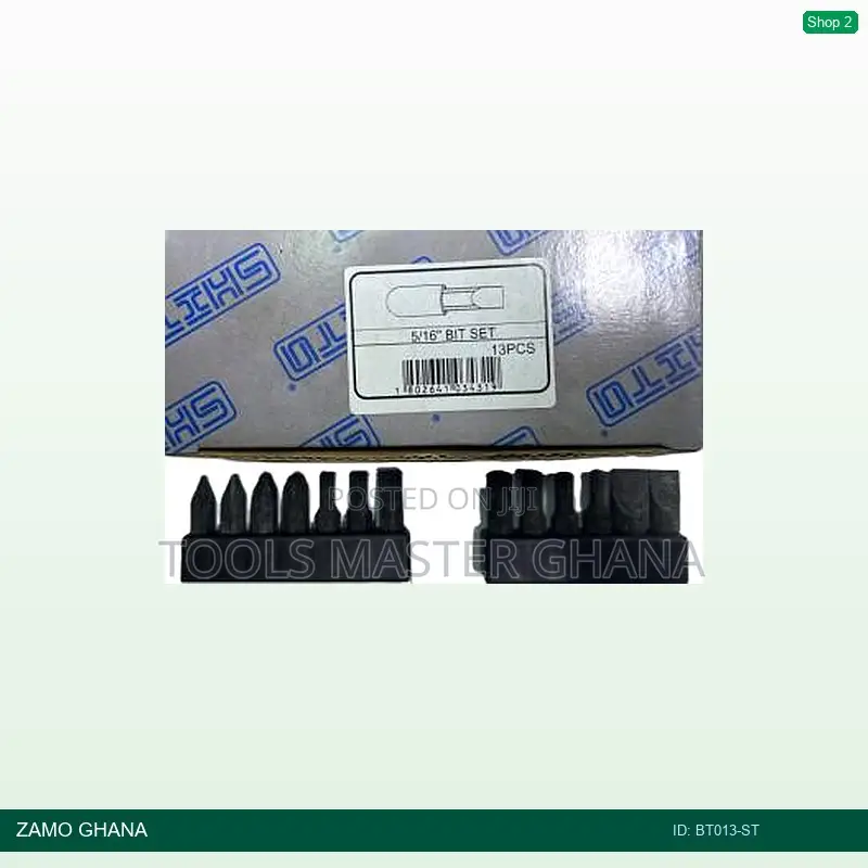 13pcs 5/16inch Bit Set - Bt013-St