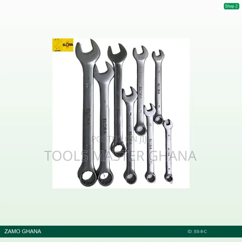 Wagener Combination Spanner Set 8pcs 8-22mm - Ss-8-C