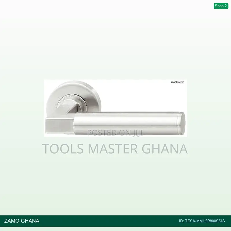 Tesa Door Handle Solid Lever Handle Mach Stainless - Tesa-Mmh5r800ssis