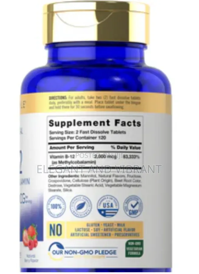 Vitamin B-12 2000mcg Per Serving | 240 Tablets