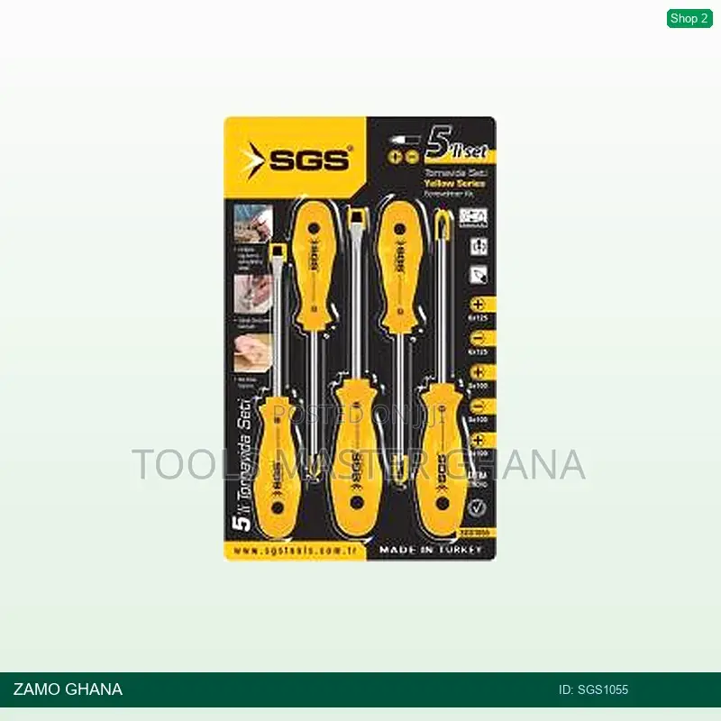 Screw Driver Yellow Series Set 5pcs - Sgs1055