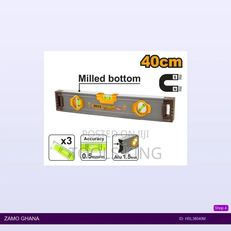 Spirit Level With Powerful - Hsl38040m