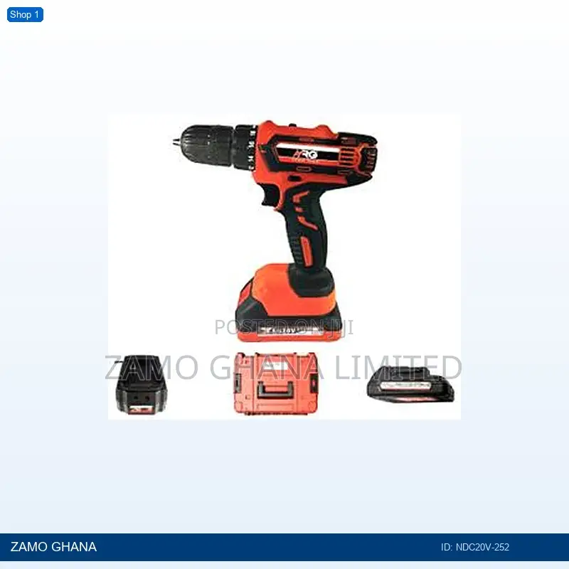 20v Percussion Drill 10mm Li-Ion Cordless 2.5ax2 Kitbox3 - Ndc20v-252