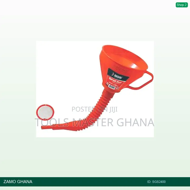 Plastic Oil Funnel Red or Yellow - Sgs2400
