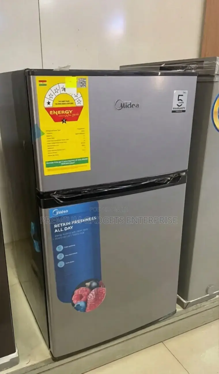 Midea 87ltr Fast Cooling Double Door Table Top Fridge Mdrt134fgn50