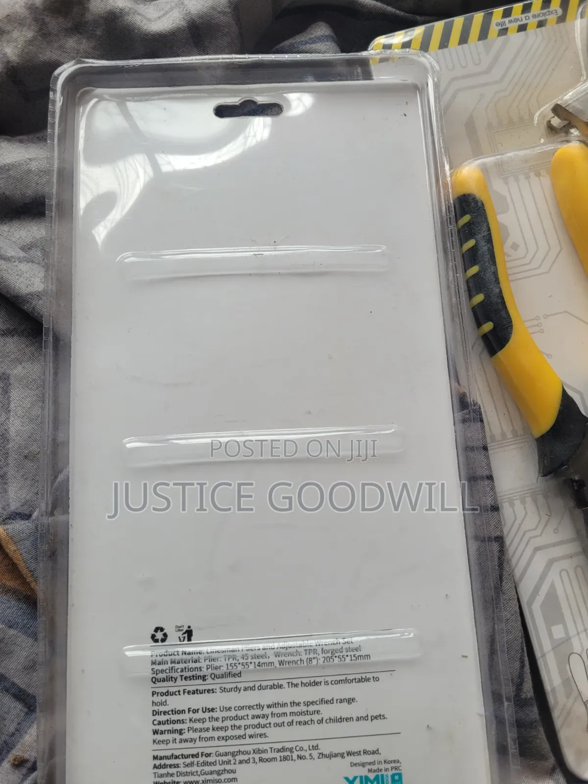 Lineman Pliers and Adjustable Wrenchset