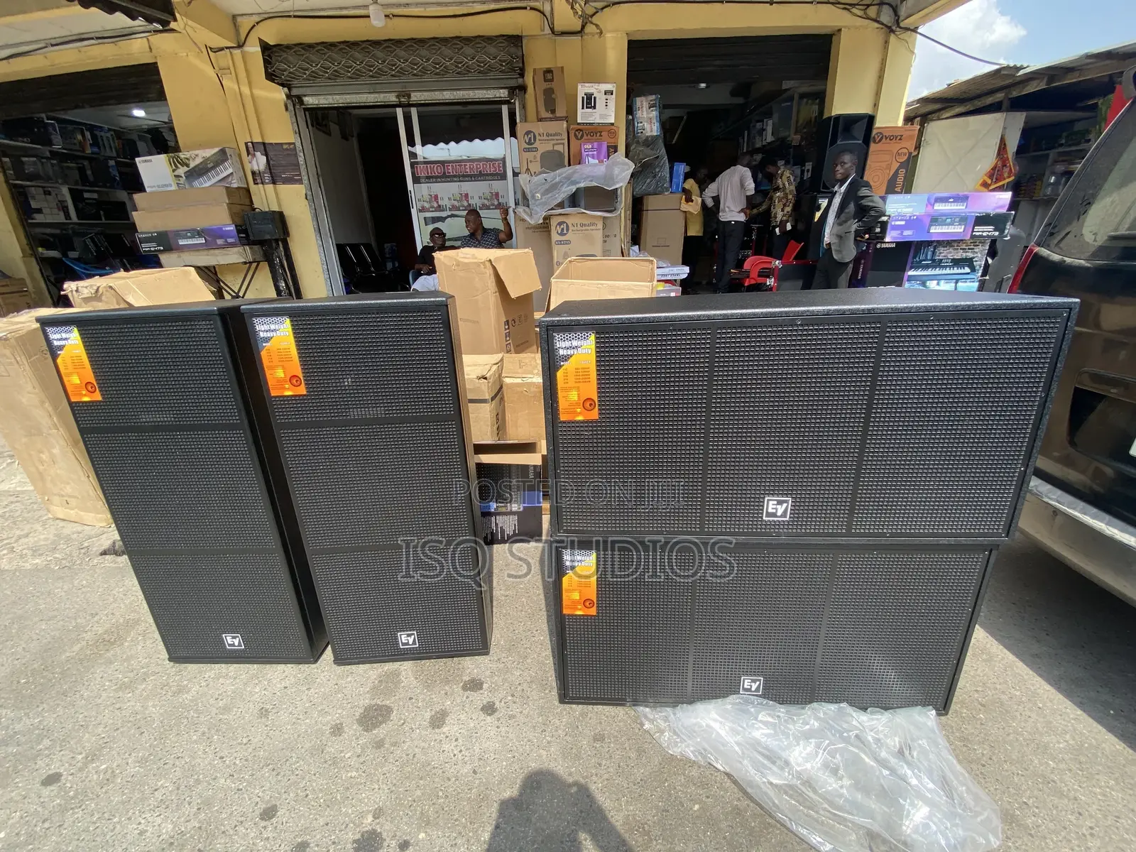 Ev Full Range and Double Bass Speaker Set