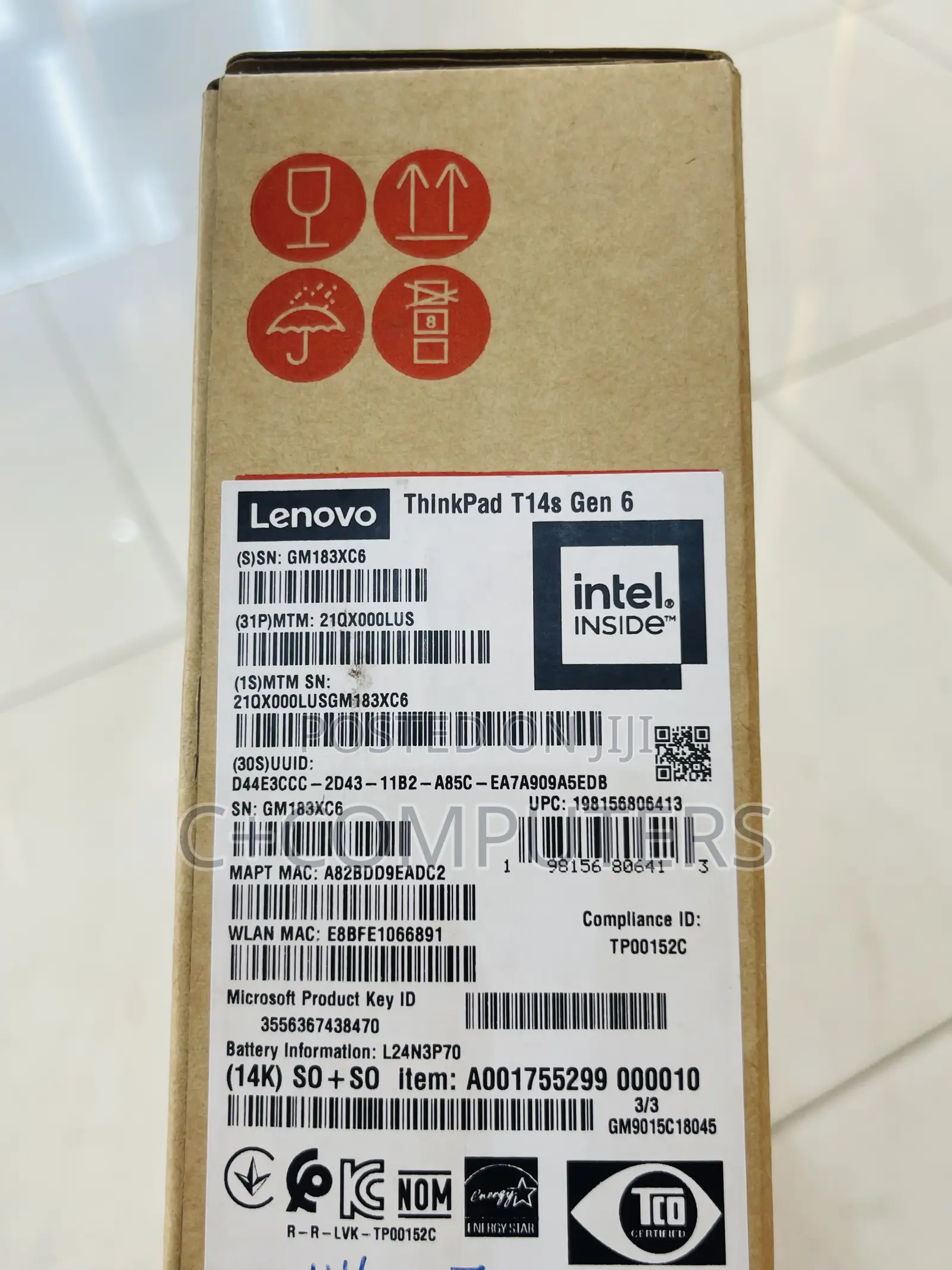 New Laptop Lenovo ThinkPad T14 32GB Intel Core Ultra 7 SSD 1T