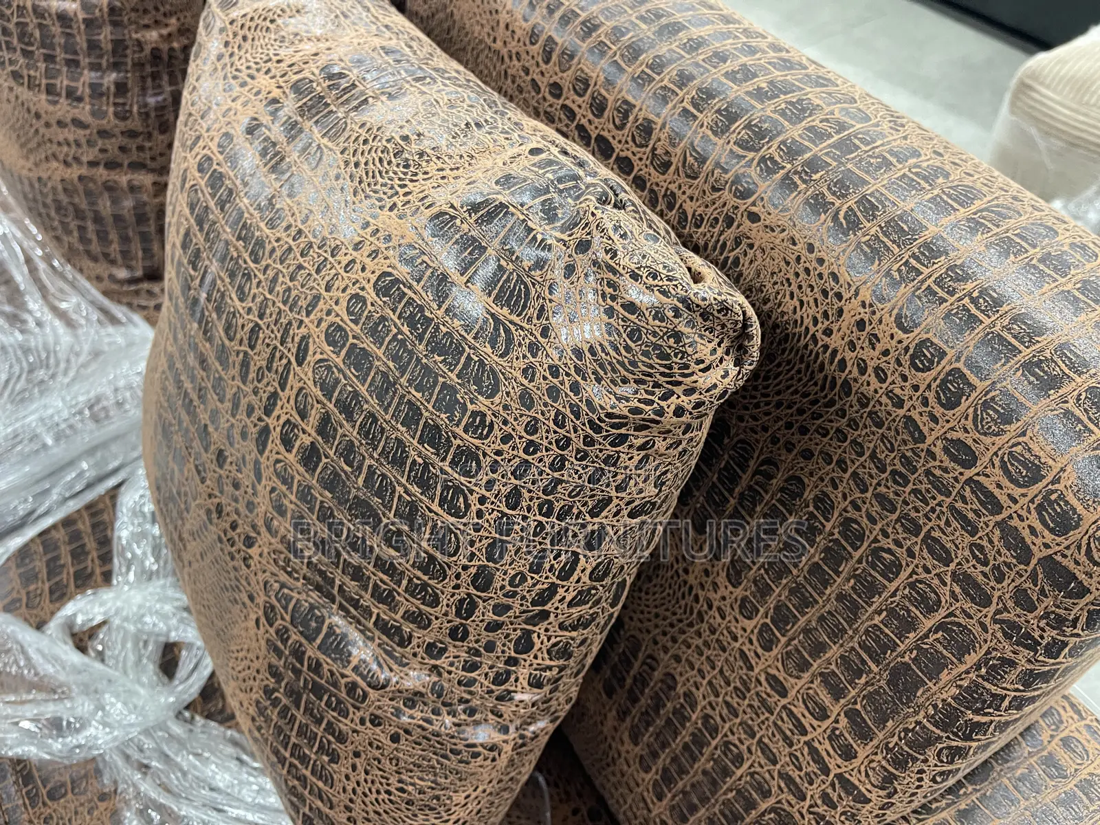 L Shape Sofa With Pillows