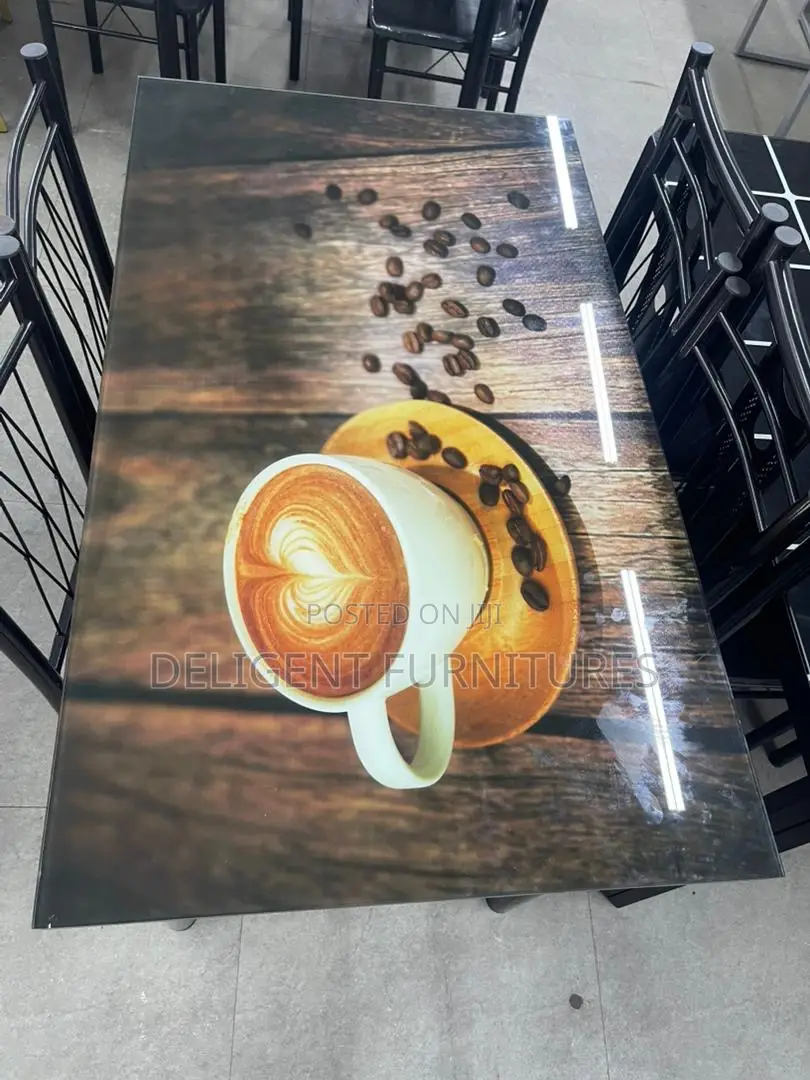 Glass Top Dining Set (Payment on Delivery)