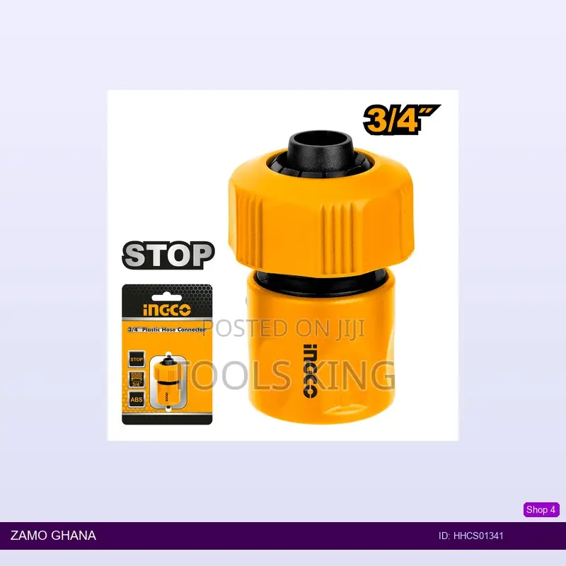 Plastic Hose Connector 0.75" Stop - Hhcs01341