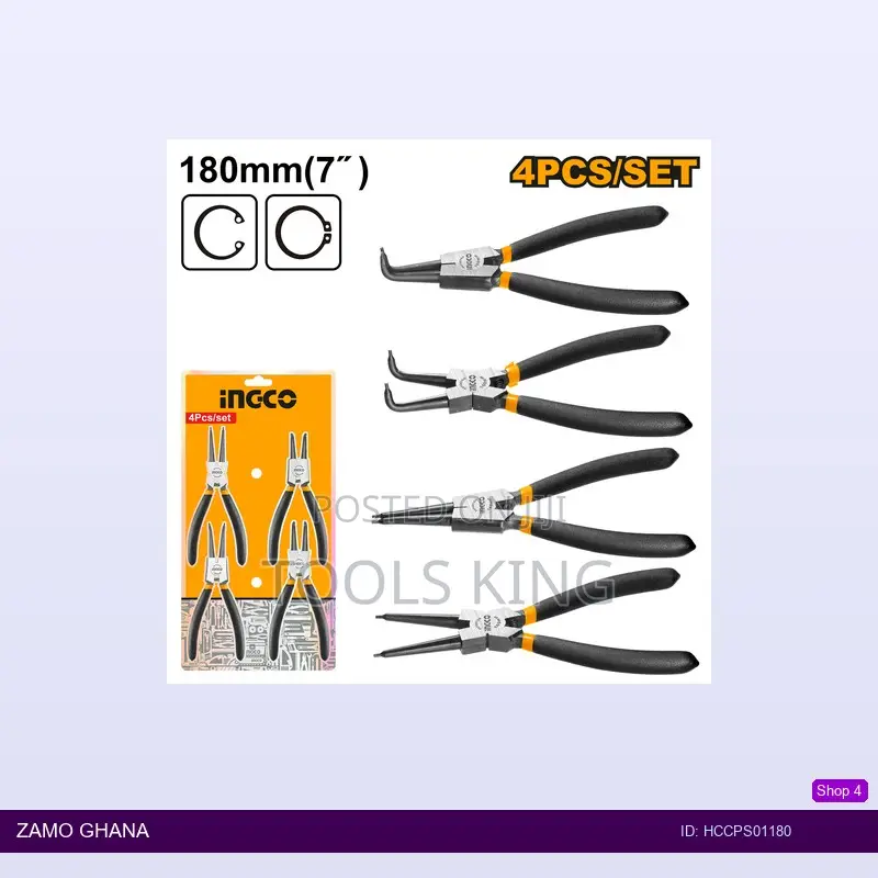 4pcs Circlip Plier Set - Hccps01180