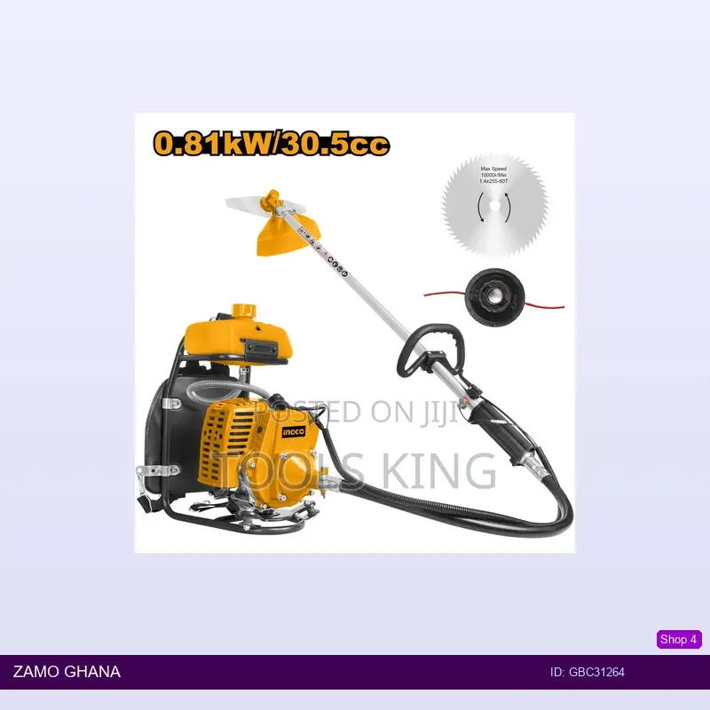 Gasoline Grass Trimmer and Bush Cutter 0.81kw - Gbc31264