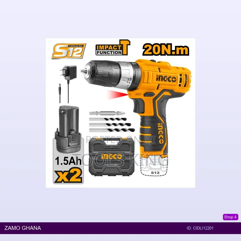 Lithiumion Impact Drill - Cidli12201