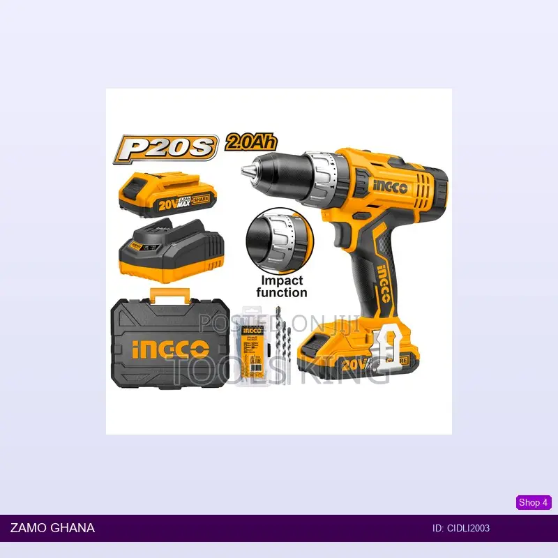 Li Impact Drill 20v With - Cidli2003