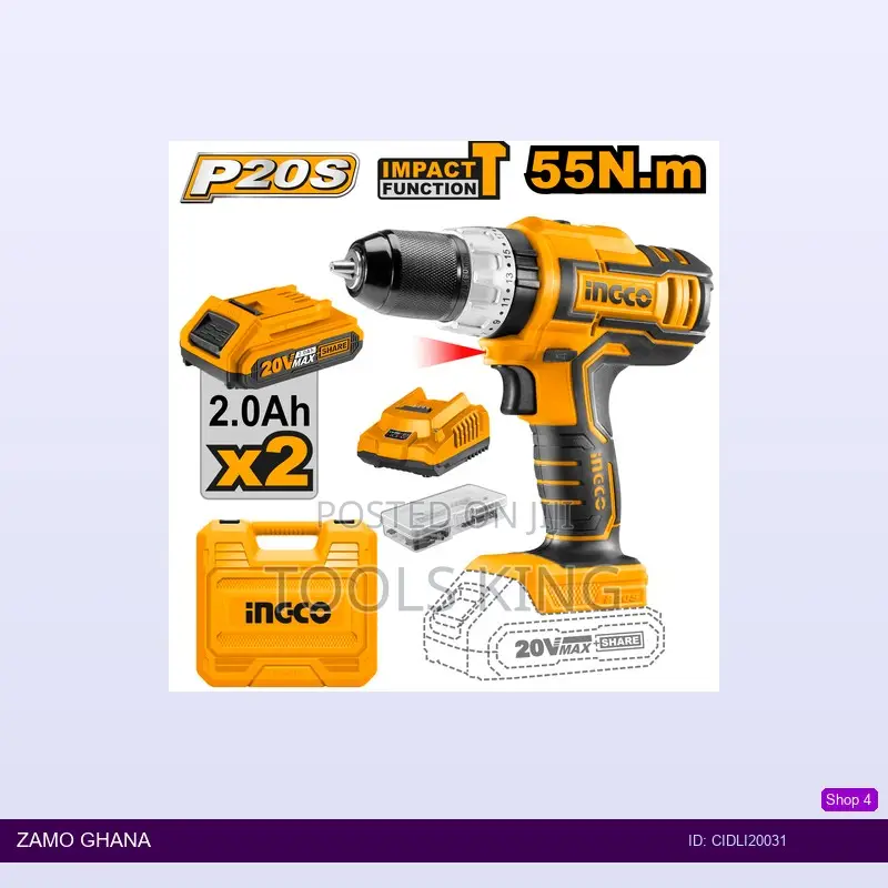 Cordless Drill 20v With - Cidli20031