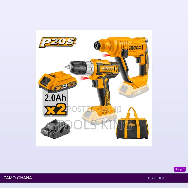 Cordless Drill Rotary Hammer Set - Ckli2008