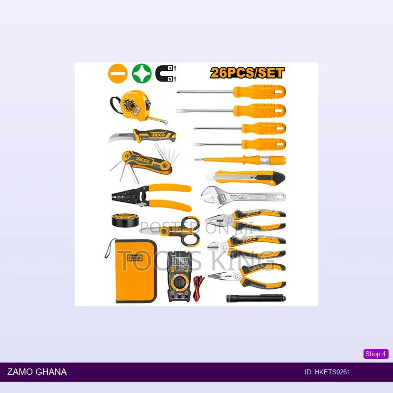 26pcs Electricians Tools Set - Hkets0261