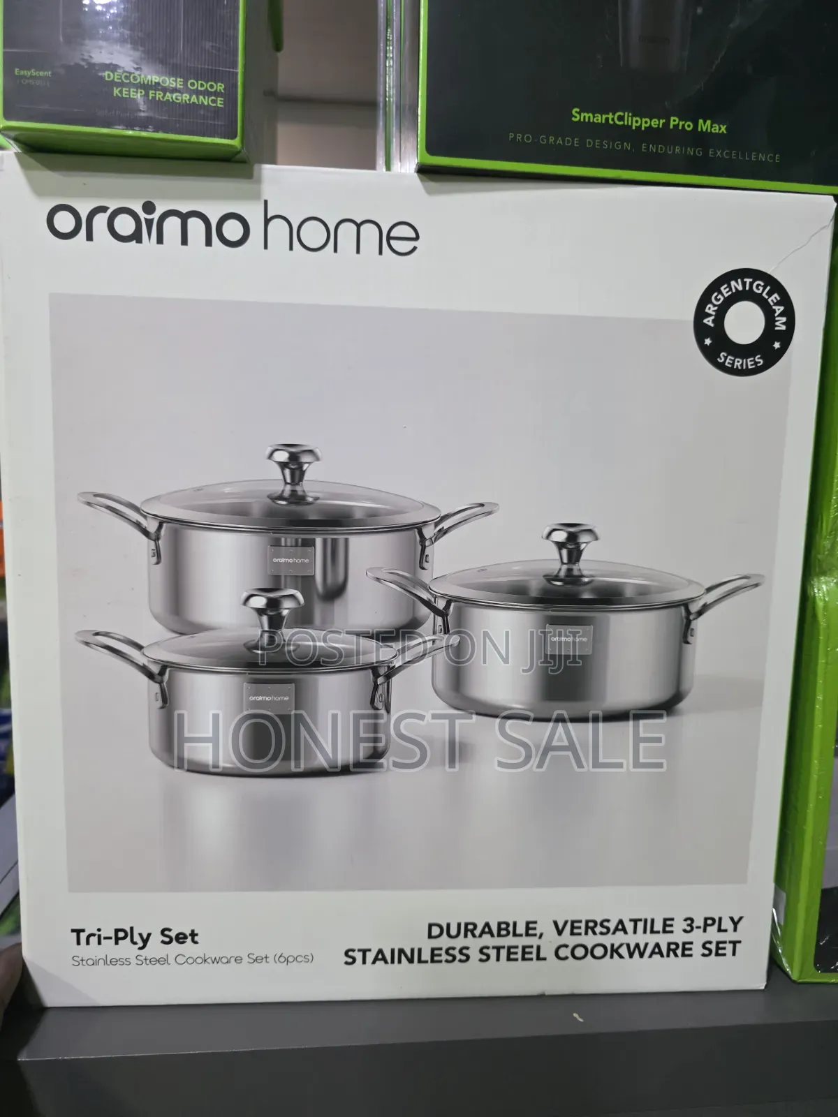 Oraimo Tri-ply Set Durable Versatile Stainless Steel Cookware